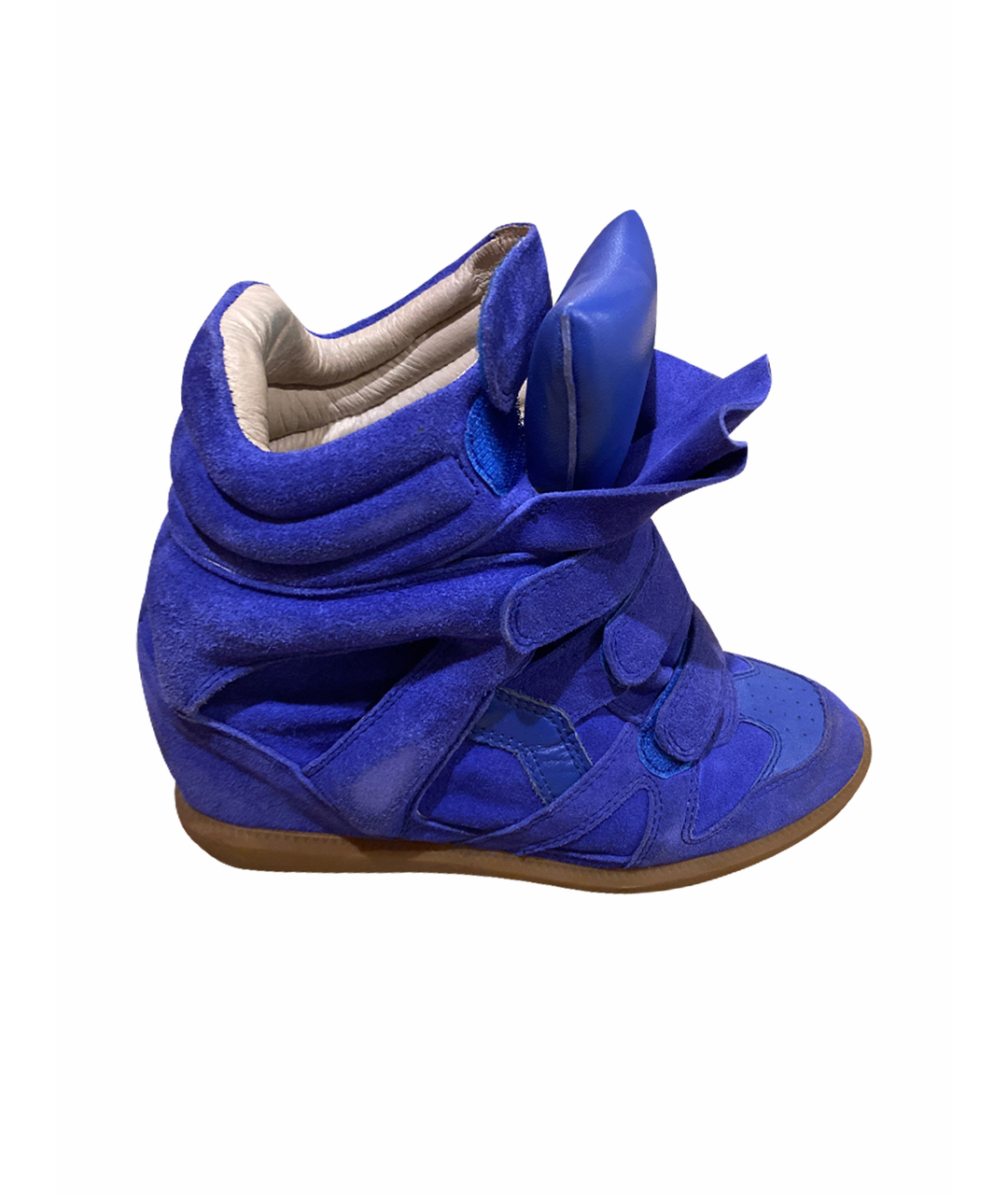 ISABEL MARANT Синие замшевые кроссовки, фото 1