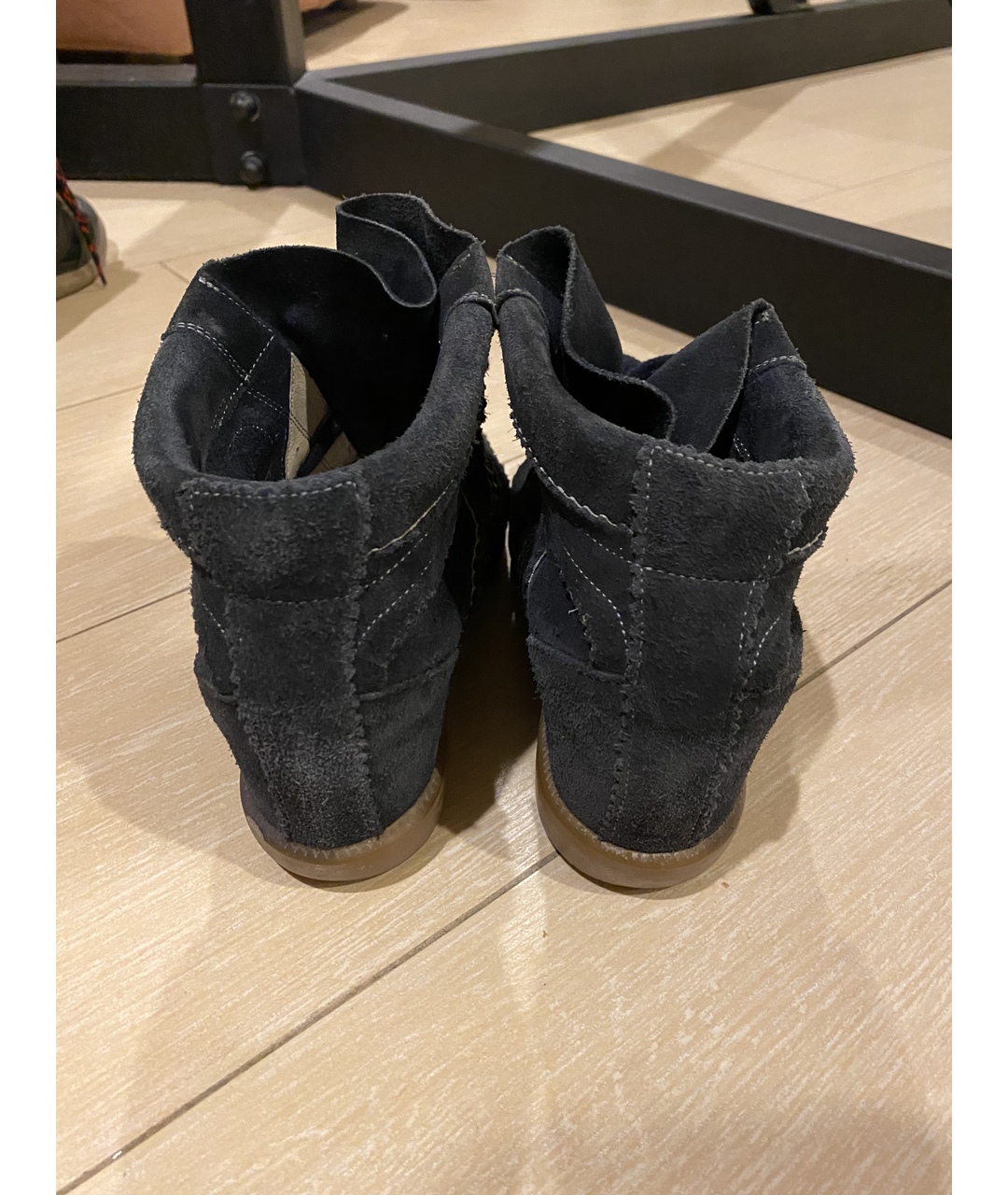 ISABEL MARANT Черные замшевые кроссовки, фото 4