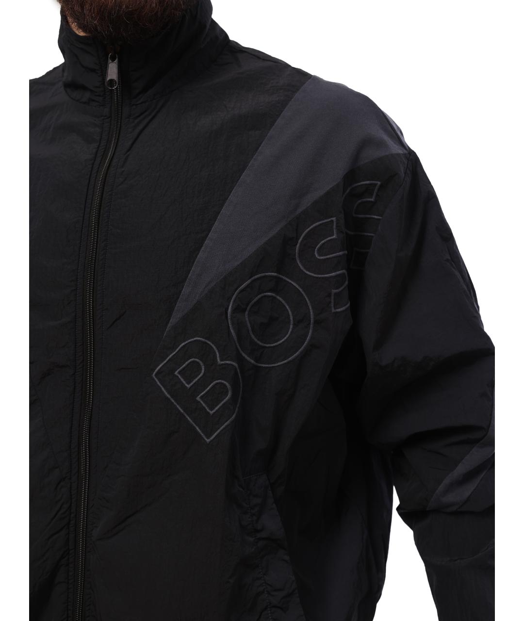 HUGO BOSS Темно-синяя полиамидовая куртка, фото 5