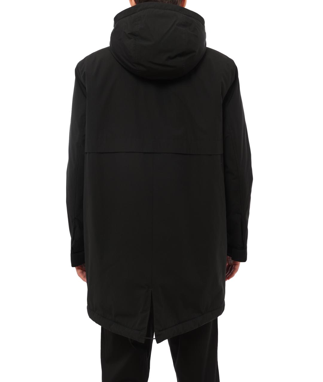 HUGO BOSS Черное полиэстеровое пальто, фото 6