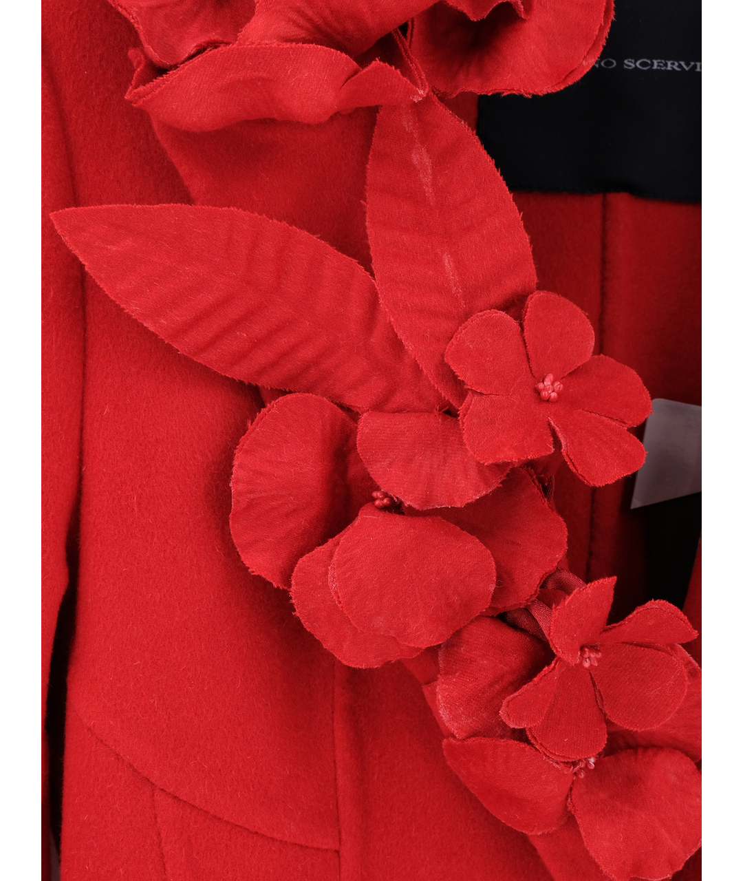 ERMANNO SCERVINO Красное шерстяное пальто, фото 4