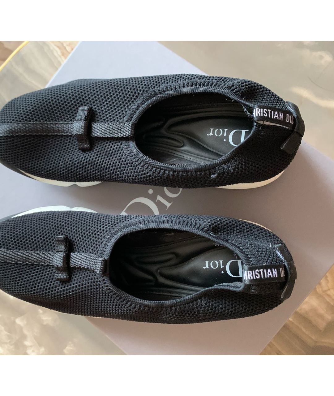 CHRISTIAN DIOR PRE-OWNED Черные текстильные кроссовки, фото 4