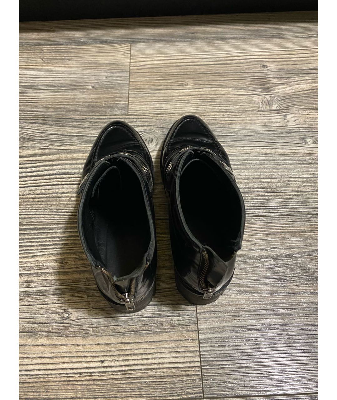 SANDRO Черные ботинки из лакированной кожи, фото 3