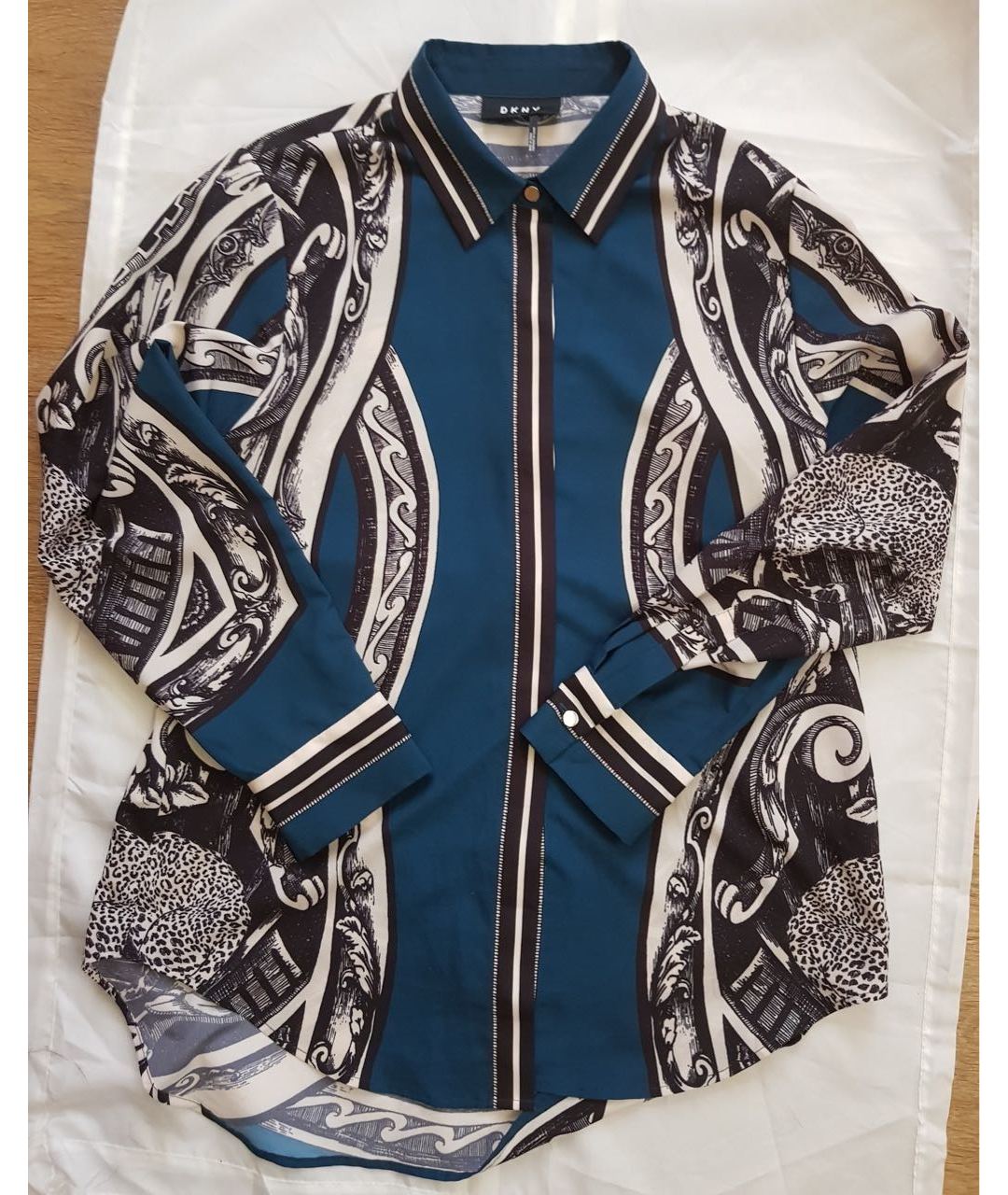 DKNY Мульти полиэстеровая рубашка, фото 8