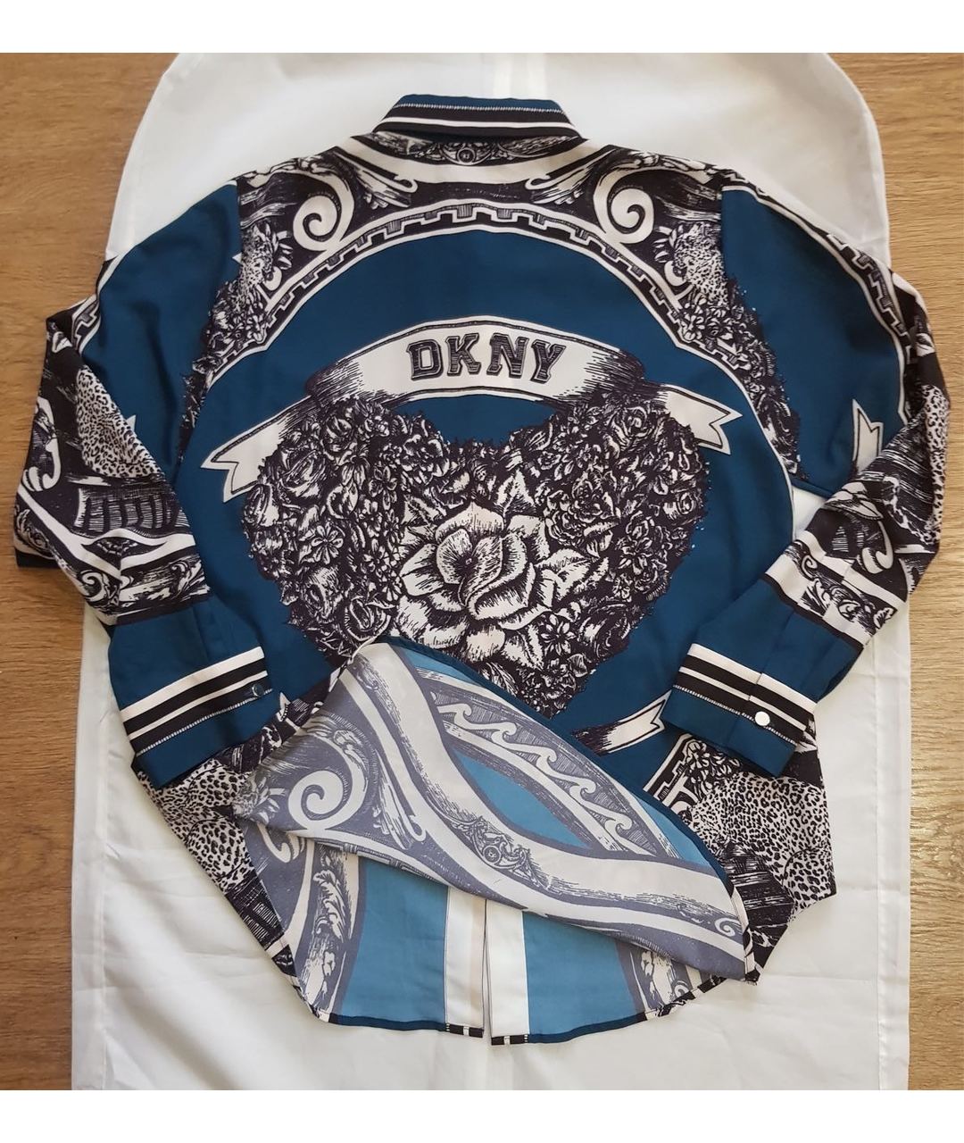 DKNY Мульти полиэстеровая рубашка, фото 7
