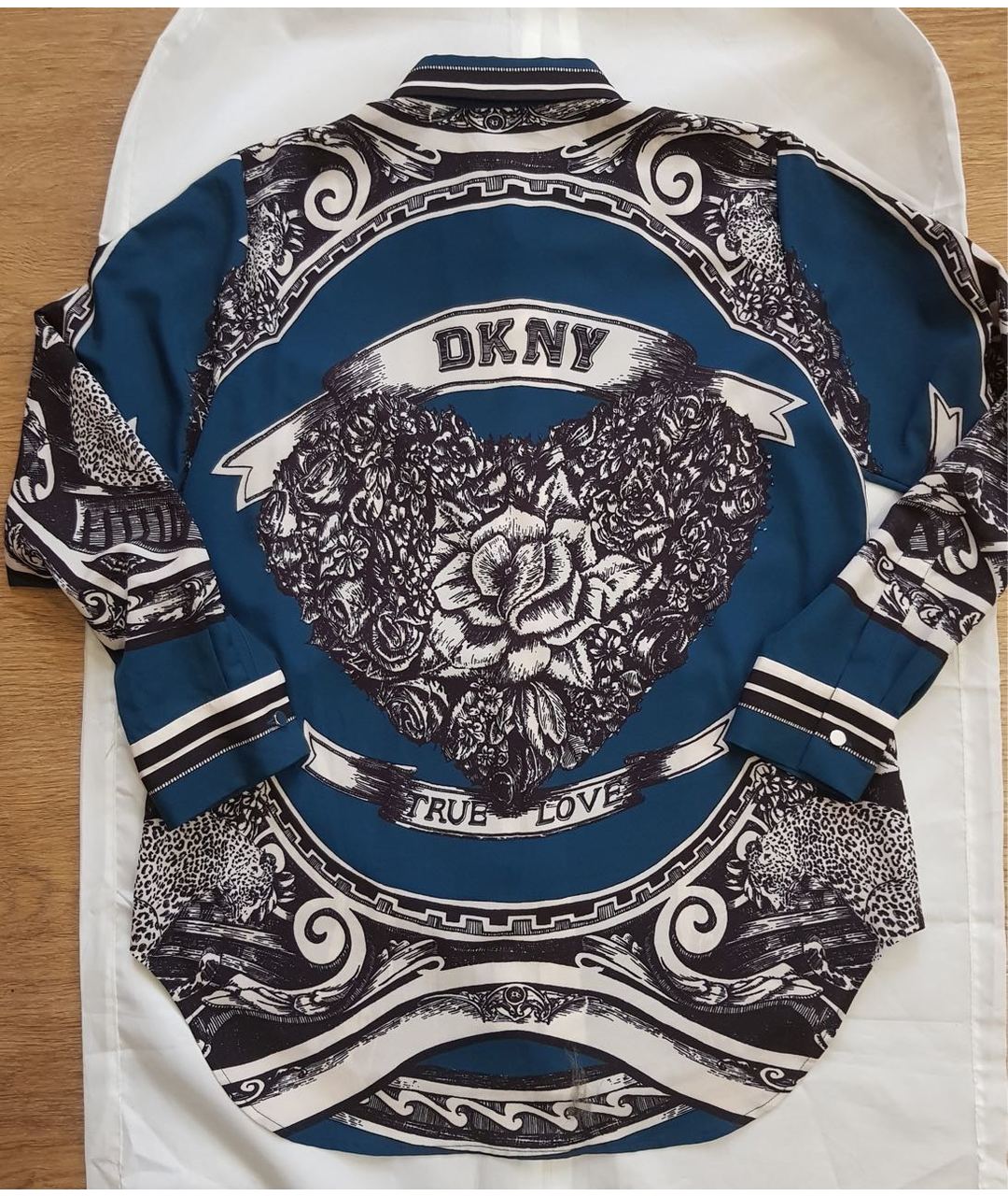 DKNY Мульти полиэстеровая рубашка, фото 4