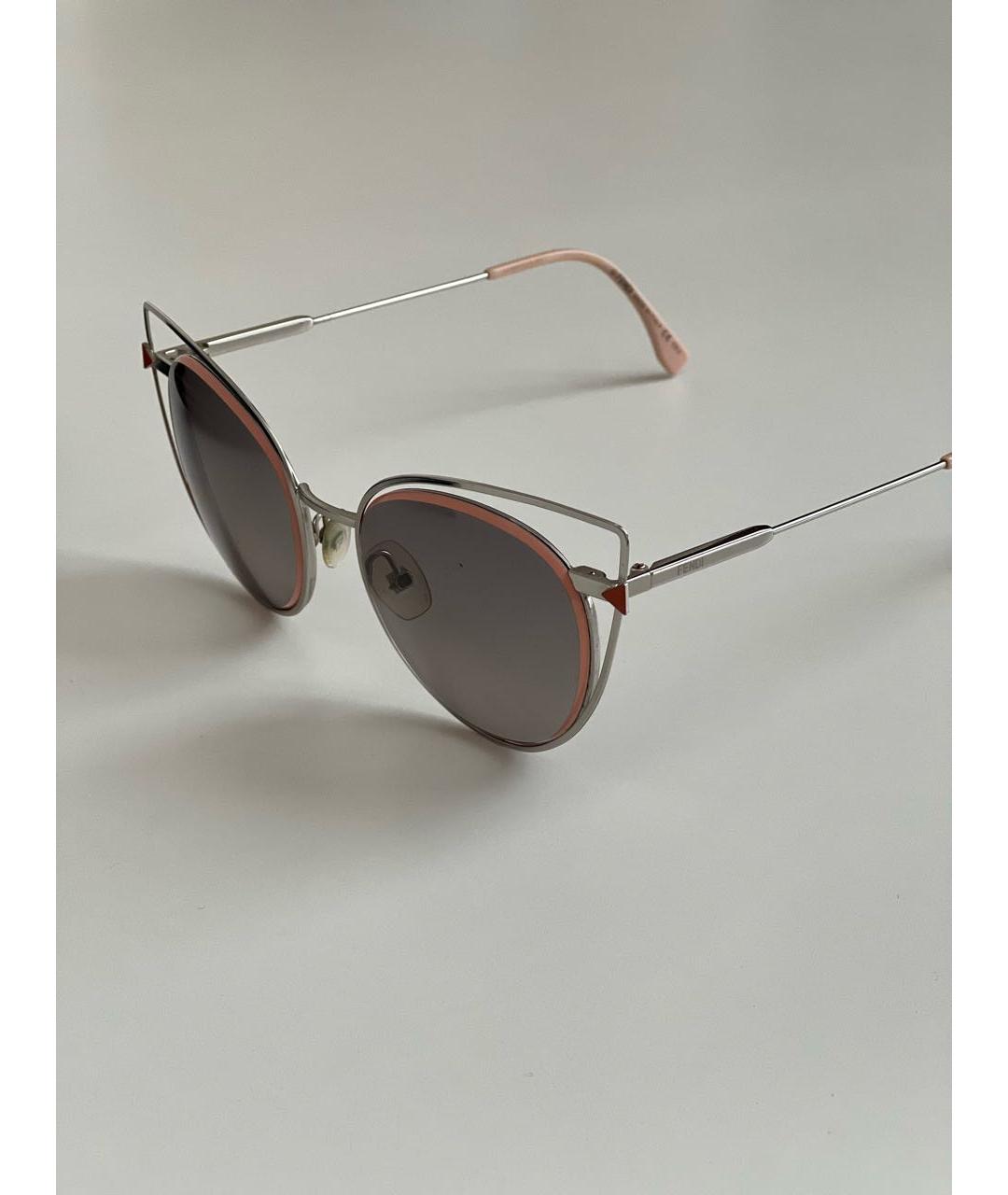 FENDI Розовые солнцезащитные очки, фото 2