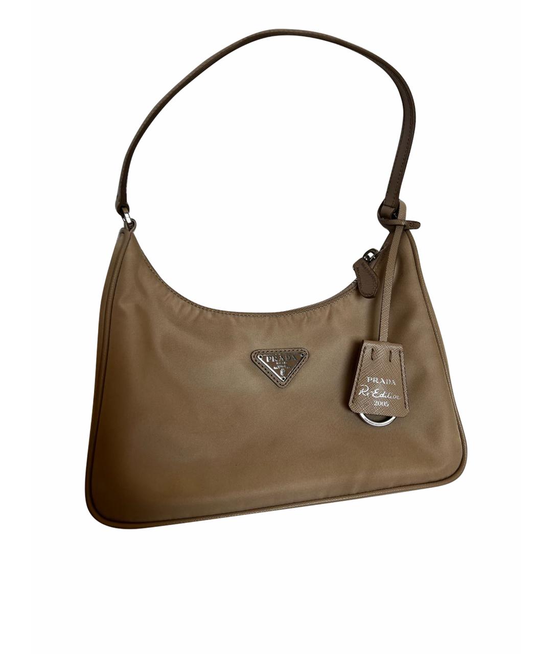 PRADA Бежевая сумка с короткими ручками, фото 1