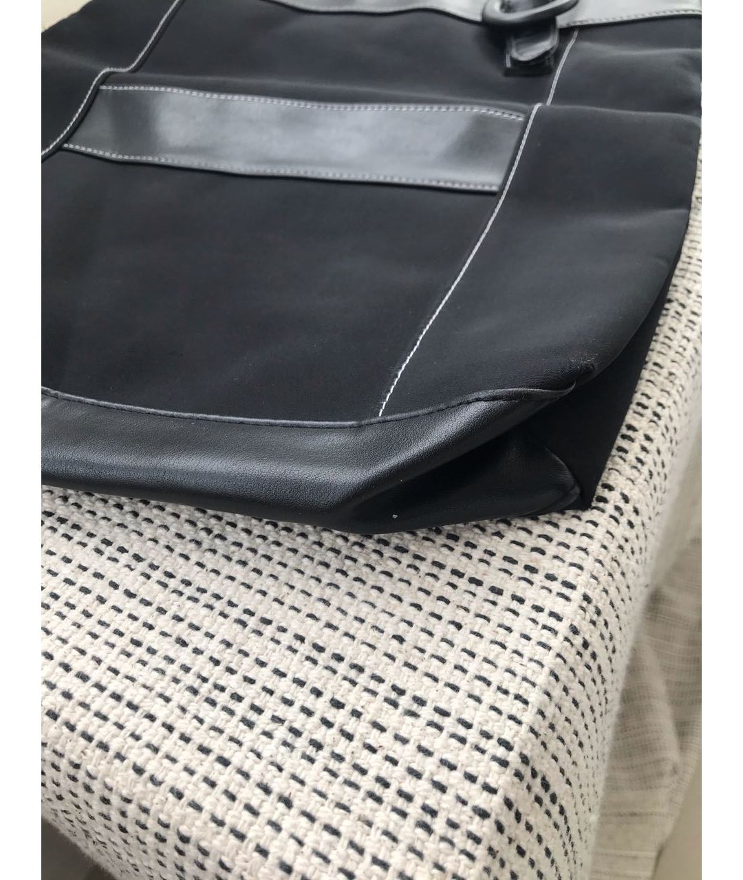 GIVENCHY VINTAGE Черная тканевая пляжная сумка, фото 4