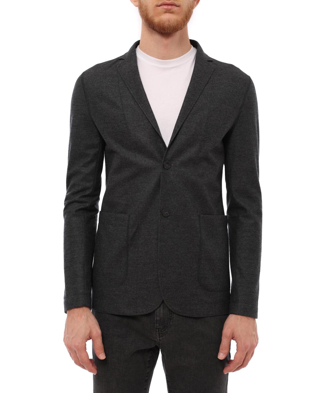 EMPORIO ARMANI Серый пиджак, фото 5