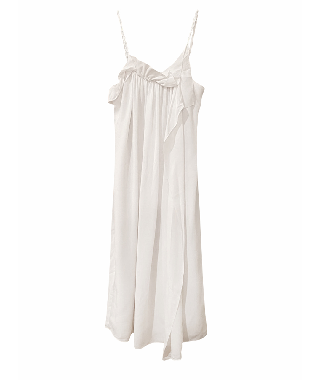 3.1 PHILLIP LIM Белое шелковое повседневное платье, фото 1