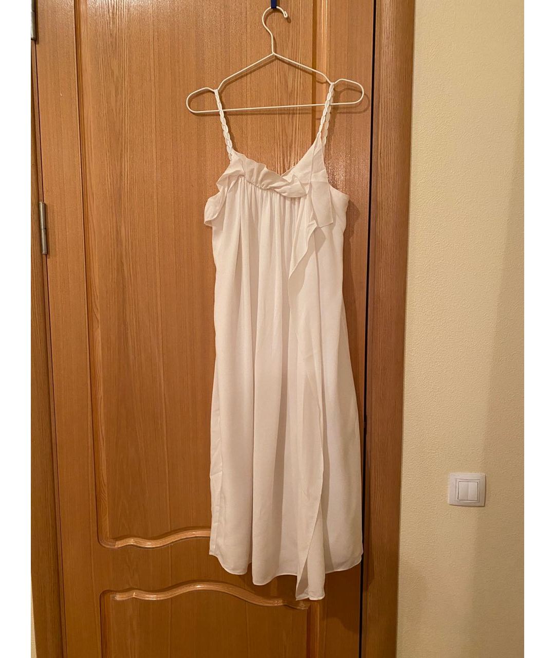 3.1 PHILLIP LIM Белое шелковое повседневное платье, фото 4