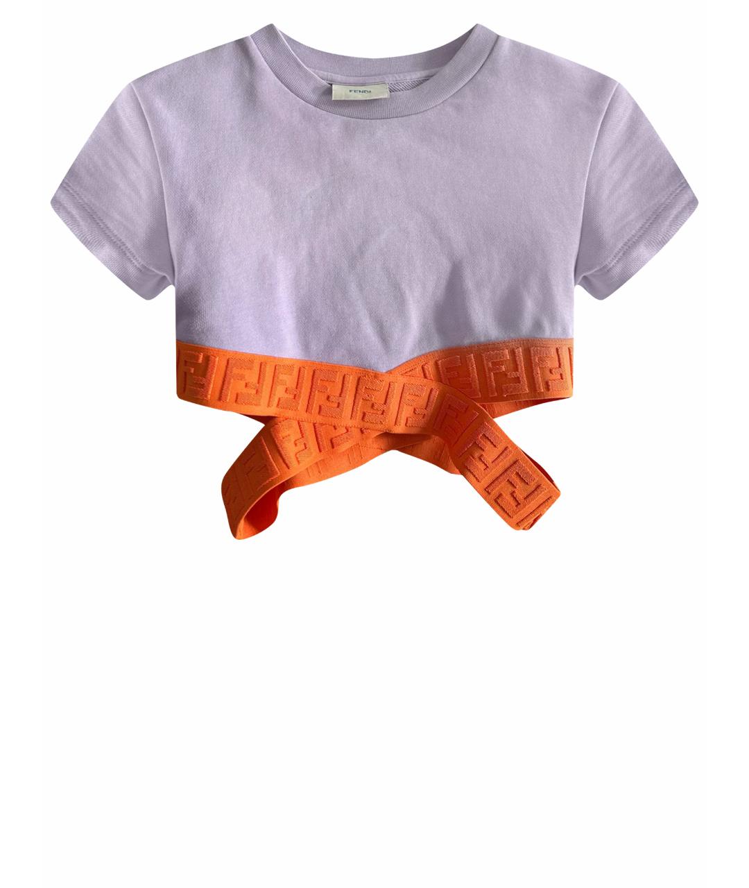 FENDI Мульти хлопковый детская футболка / топ, фото 1