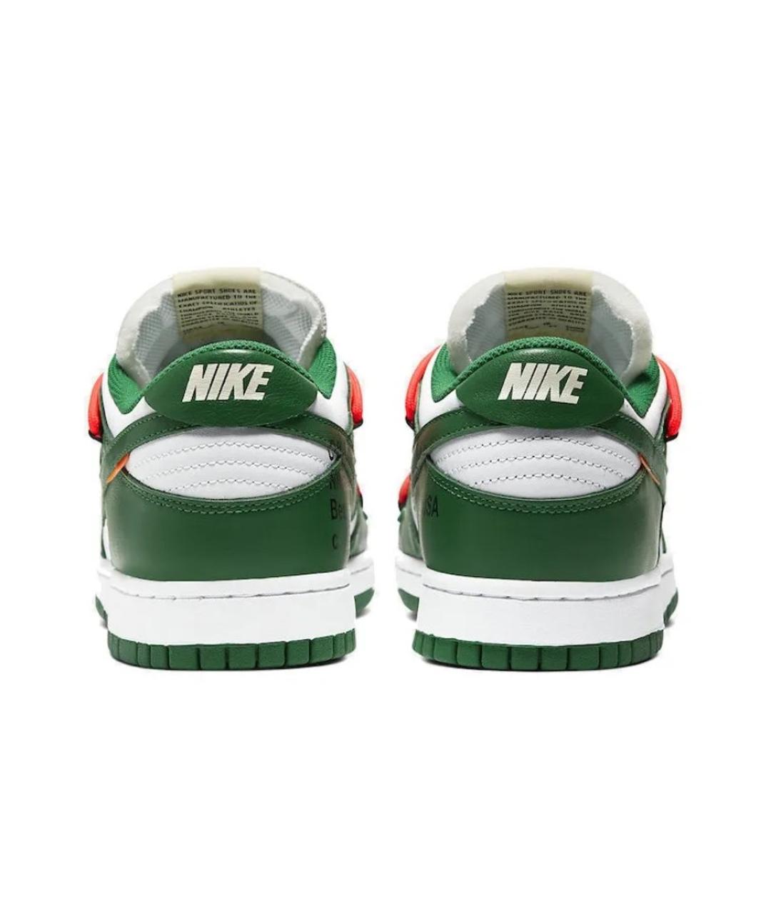 NIKE Зеленые кожаные кроссовки, фото 3