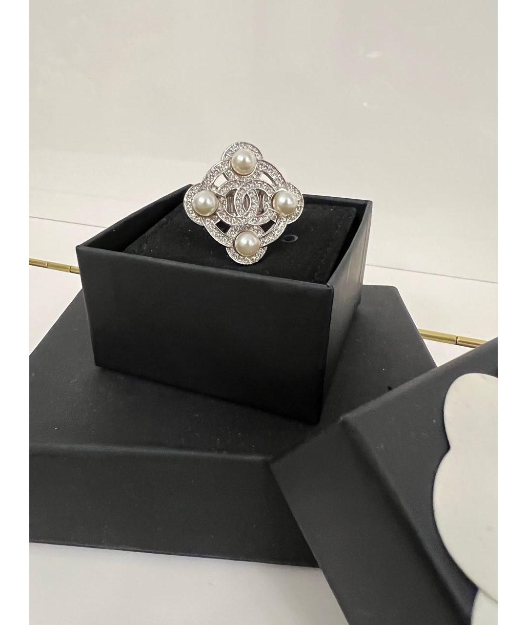CHANEL PRE-OWNED Серебряное металлическое кольцо, фото 5