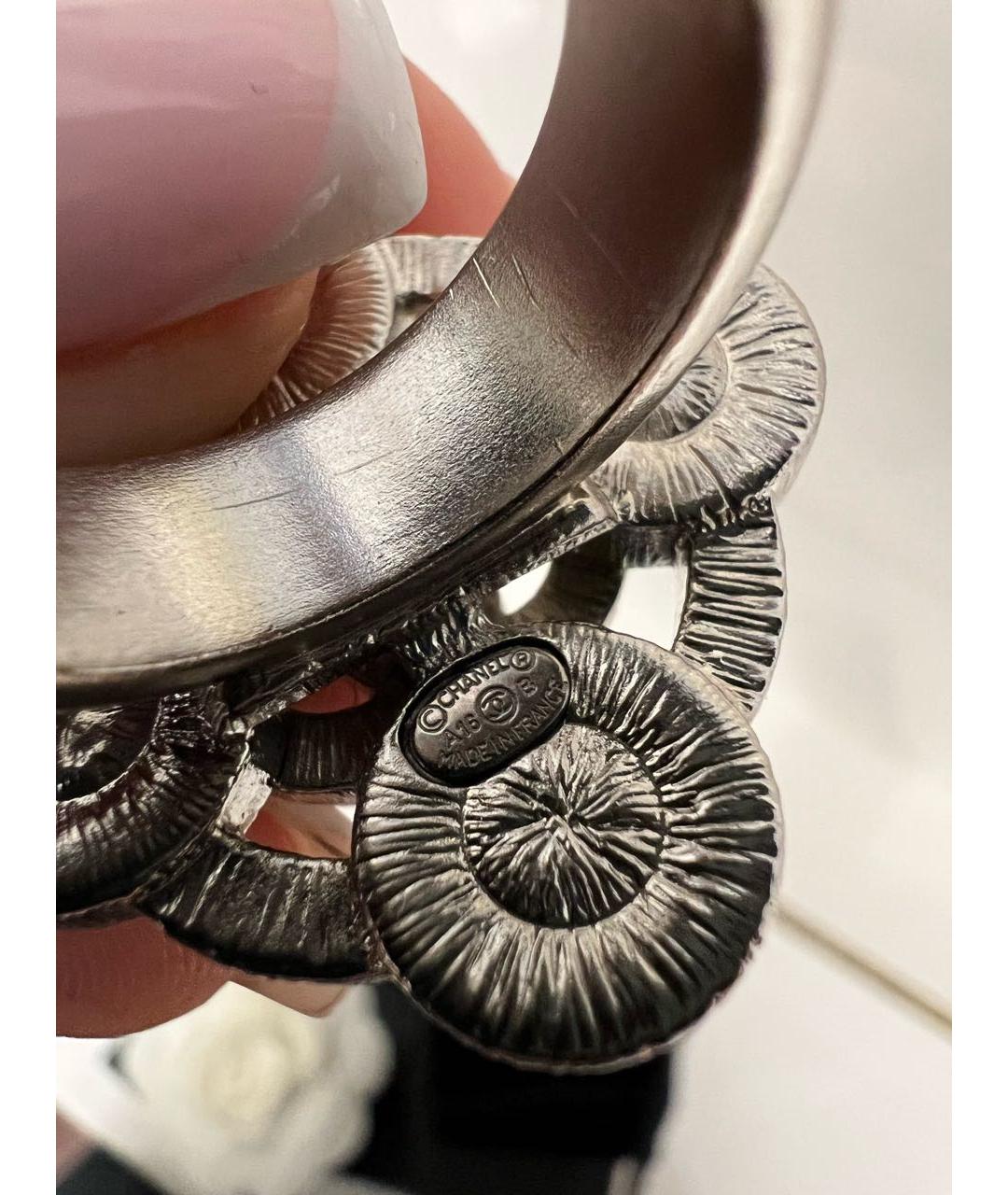 CHANEL PRE-OWNED Серебряное металлическое кольцо, фото 4