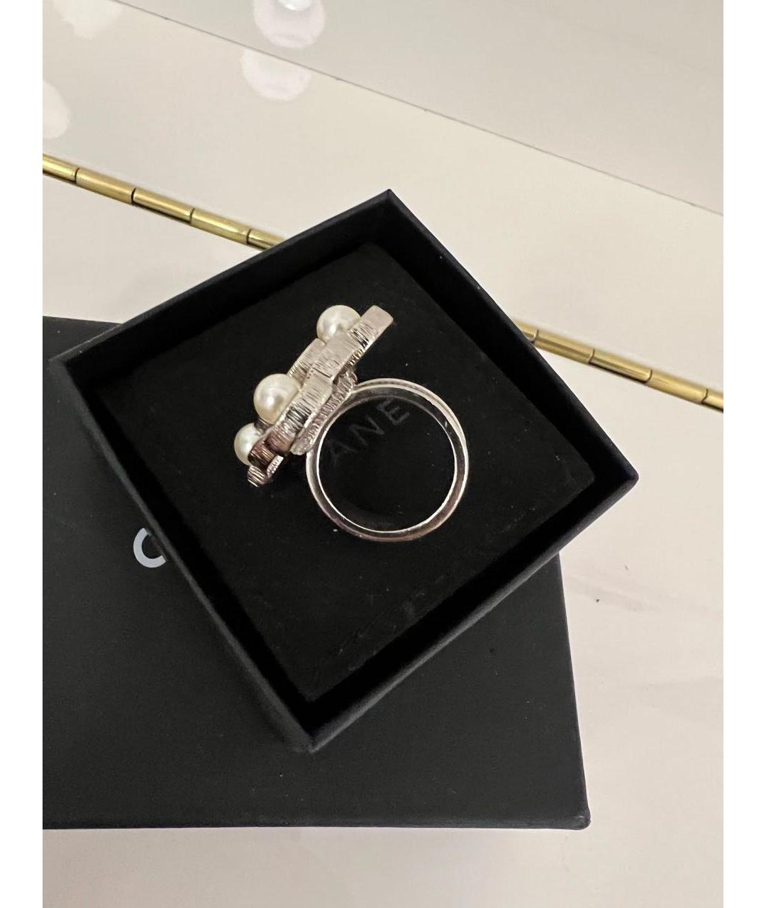 CHANEL PRE-OWNED Серебряное металлическое кольцо, фото 2