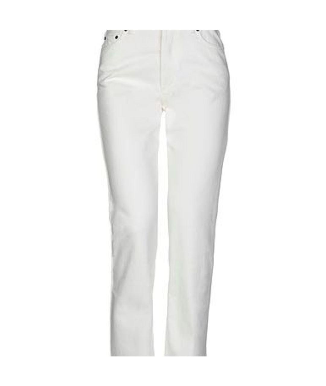 CELINE PRE-OWNED Белые хлопковые джинсы слим, фото 2