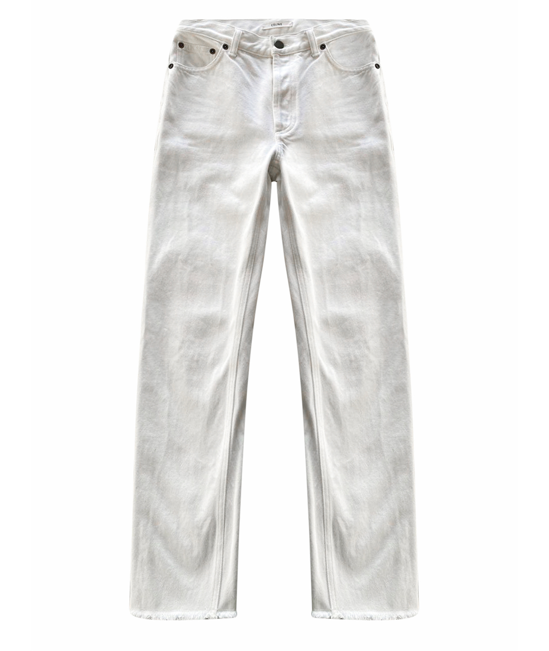 CELINE PRE-OWNED Белые хлопковые джинсы слим, фото 1