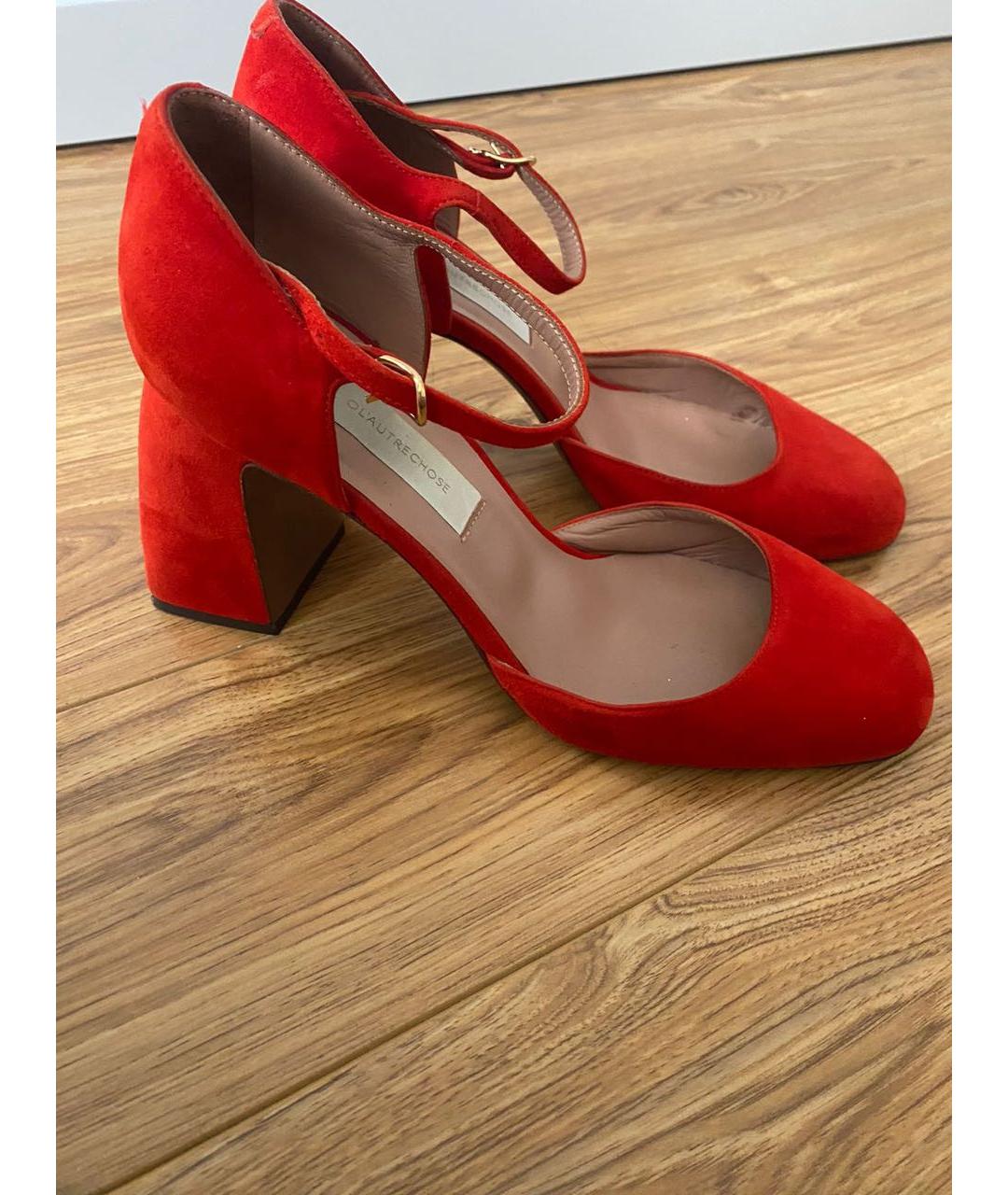 L'AUTRECHOSE Красные замшевые туфли, фото 3