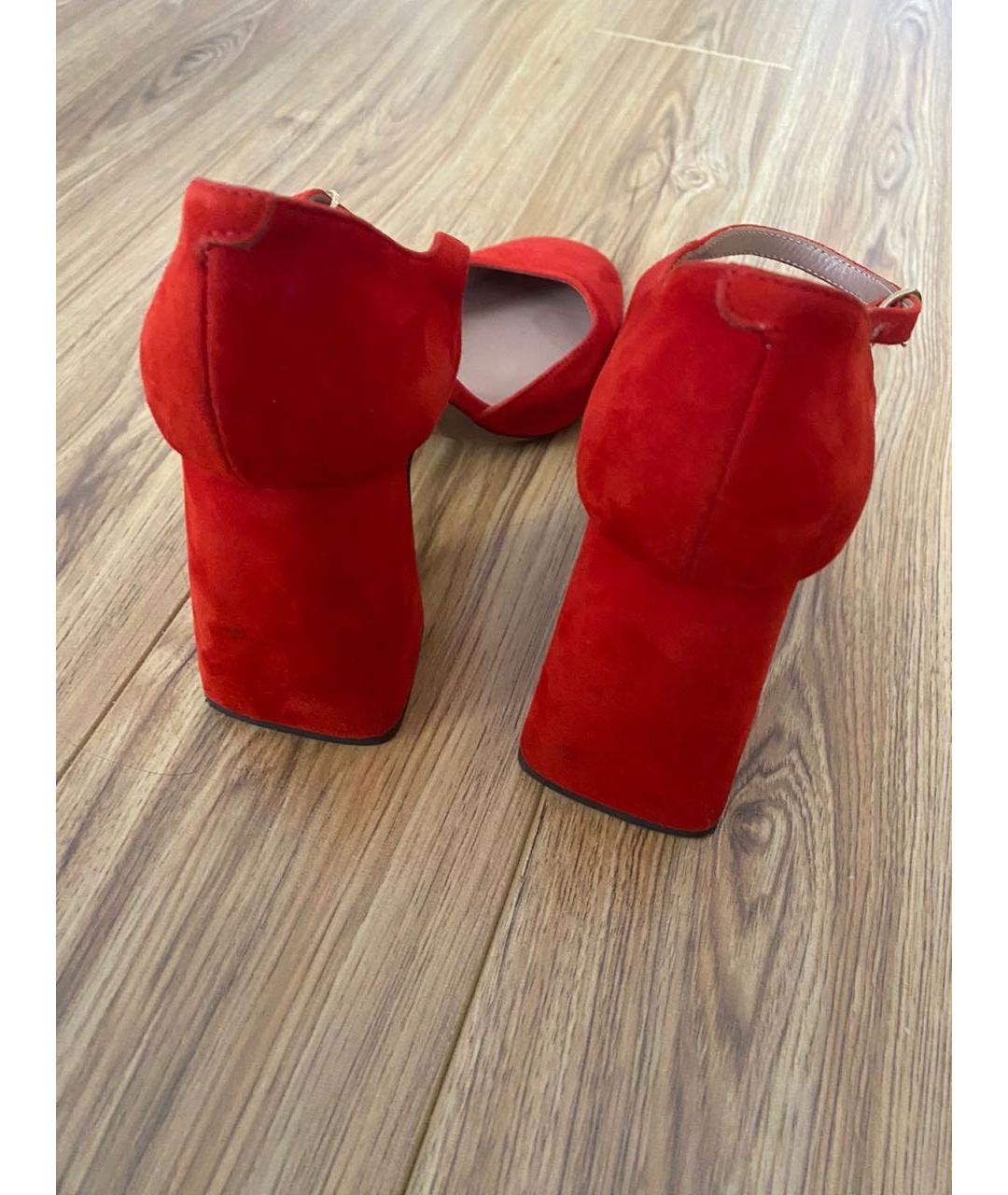 L'AUTRECHOSE Красные замшевые туфли, фото 4