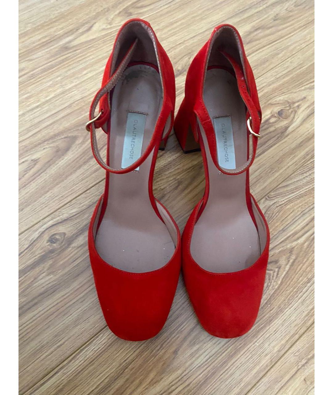 L'AUTRECHOSE Красные замшевые туфли, фото 2
