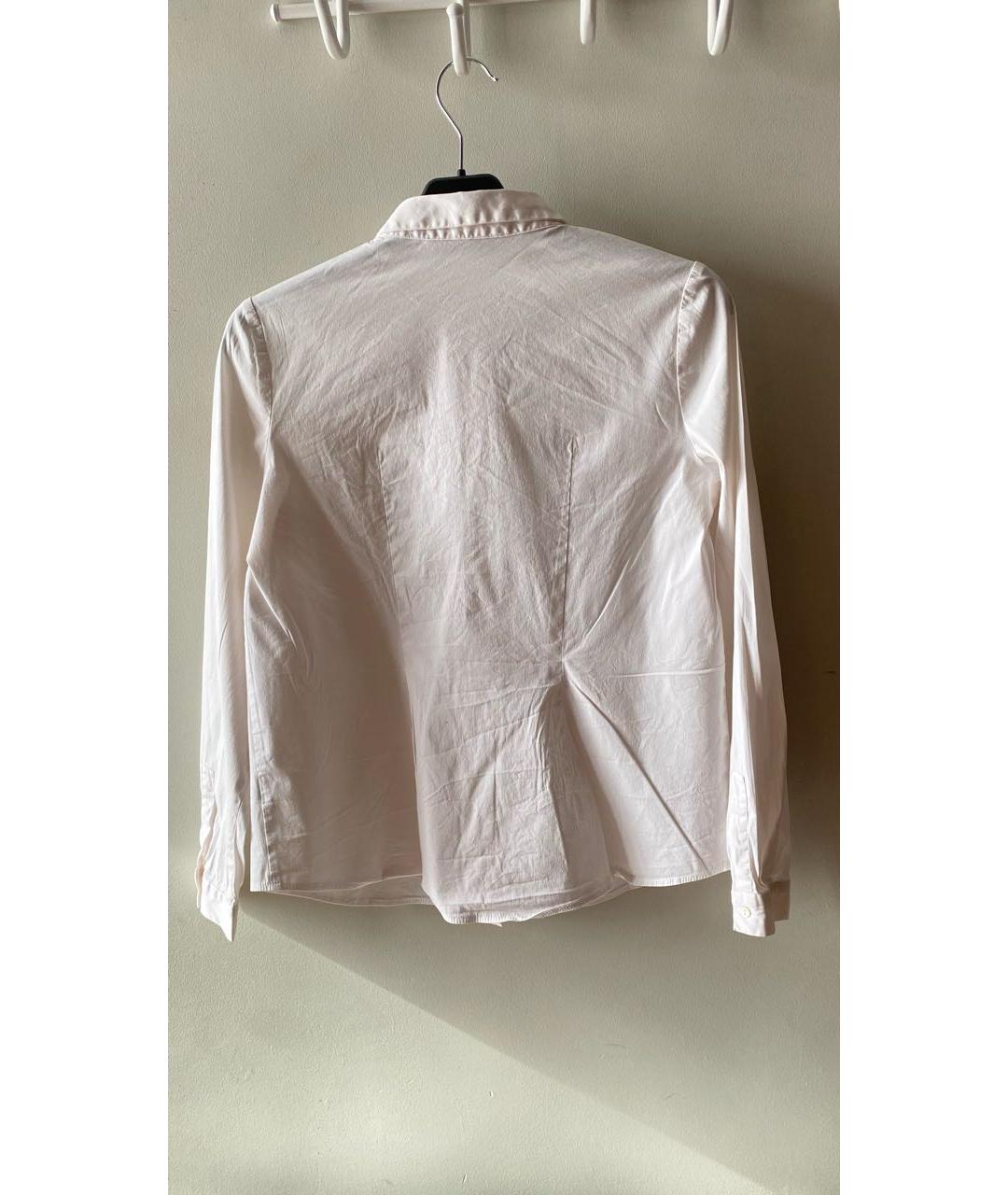 FABIANA FILIPPI Белая хлопко-эластановая рубашка, фото 2