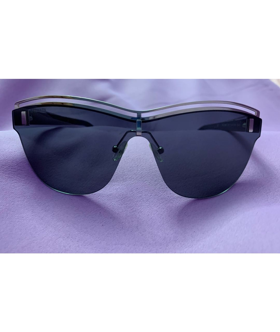BALMAIN Черные пластиковые солнцезащитные очки, фото 5