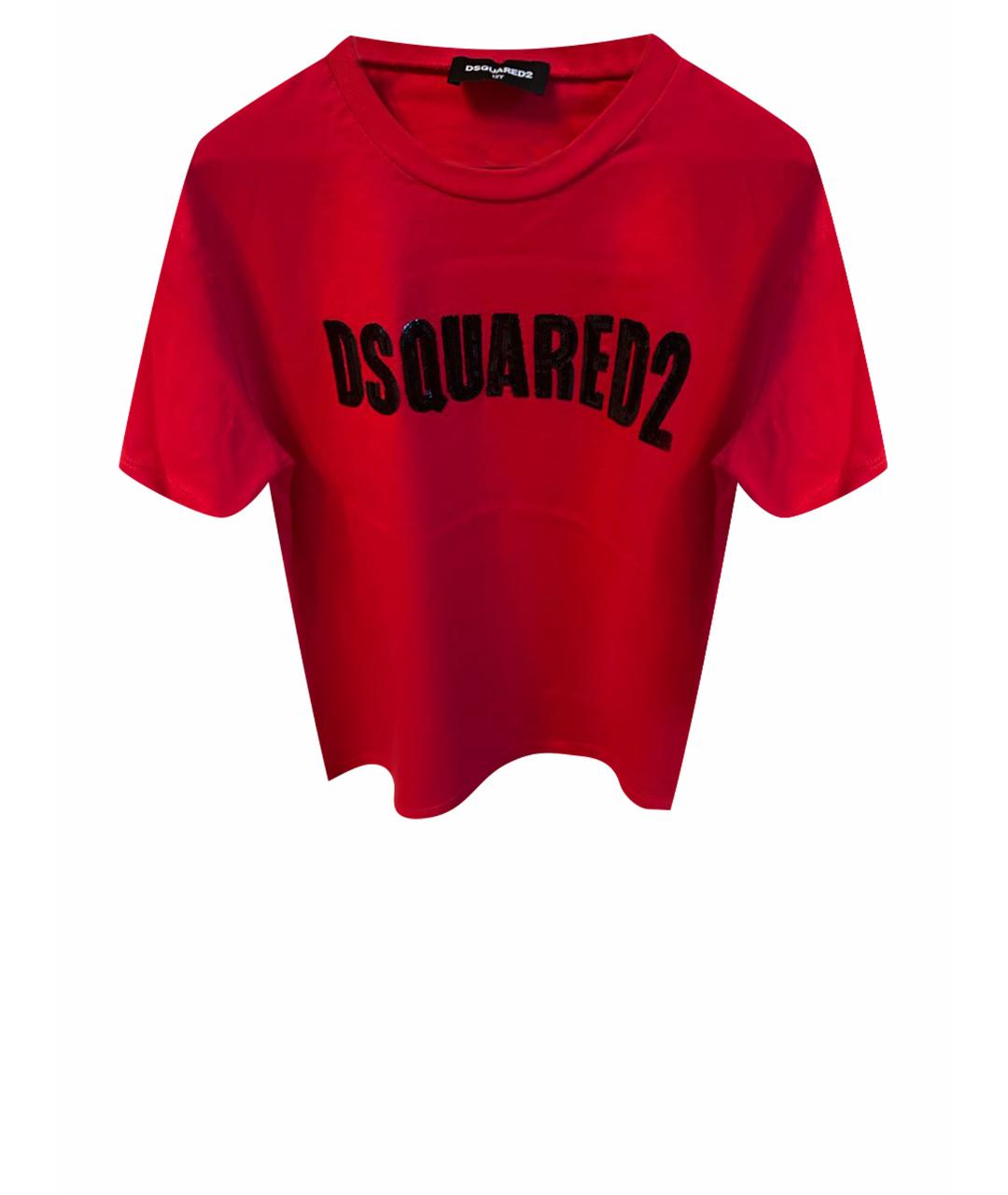 DSQUARED2 Красный хлопковый детская футболка / топ, фото 1