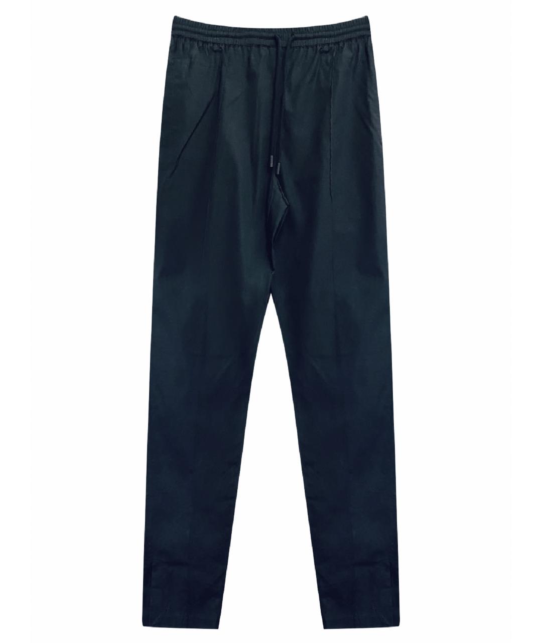 SPORTMAX Черные хлопковые прямые брюки, фото 1