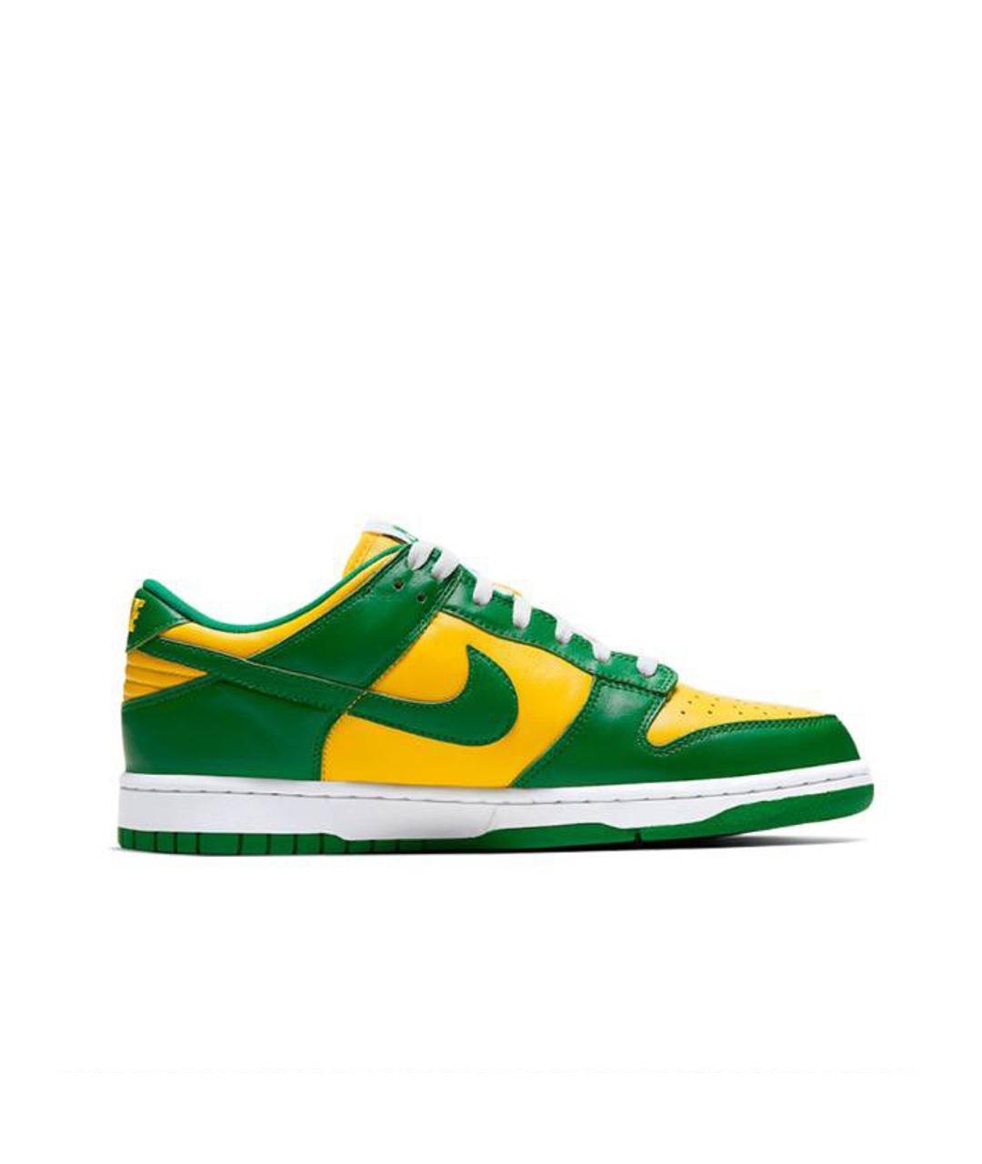 NIKE Зеленые кожаные кроссовки Dunk для женщин – купить в интернет ...