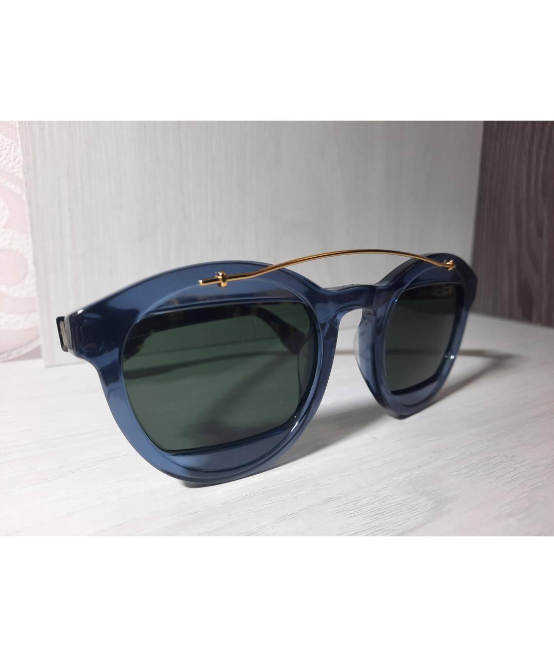 DIOR HOMME Темно-синие пластиковые солнцезащитные очки, фото 4