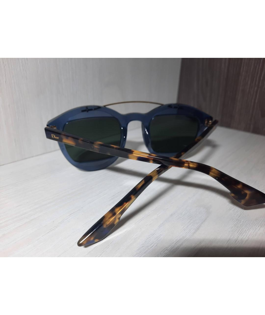 DIOR HOMME Темно-синие пластиковые солнцезащитные очки, фото 3