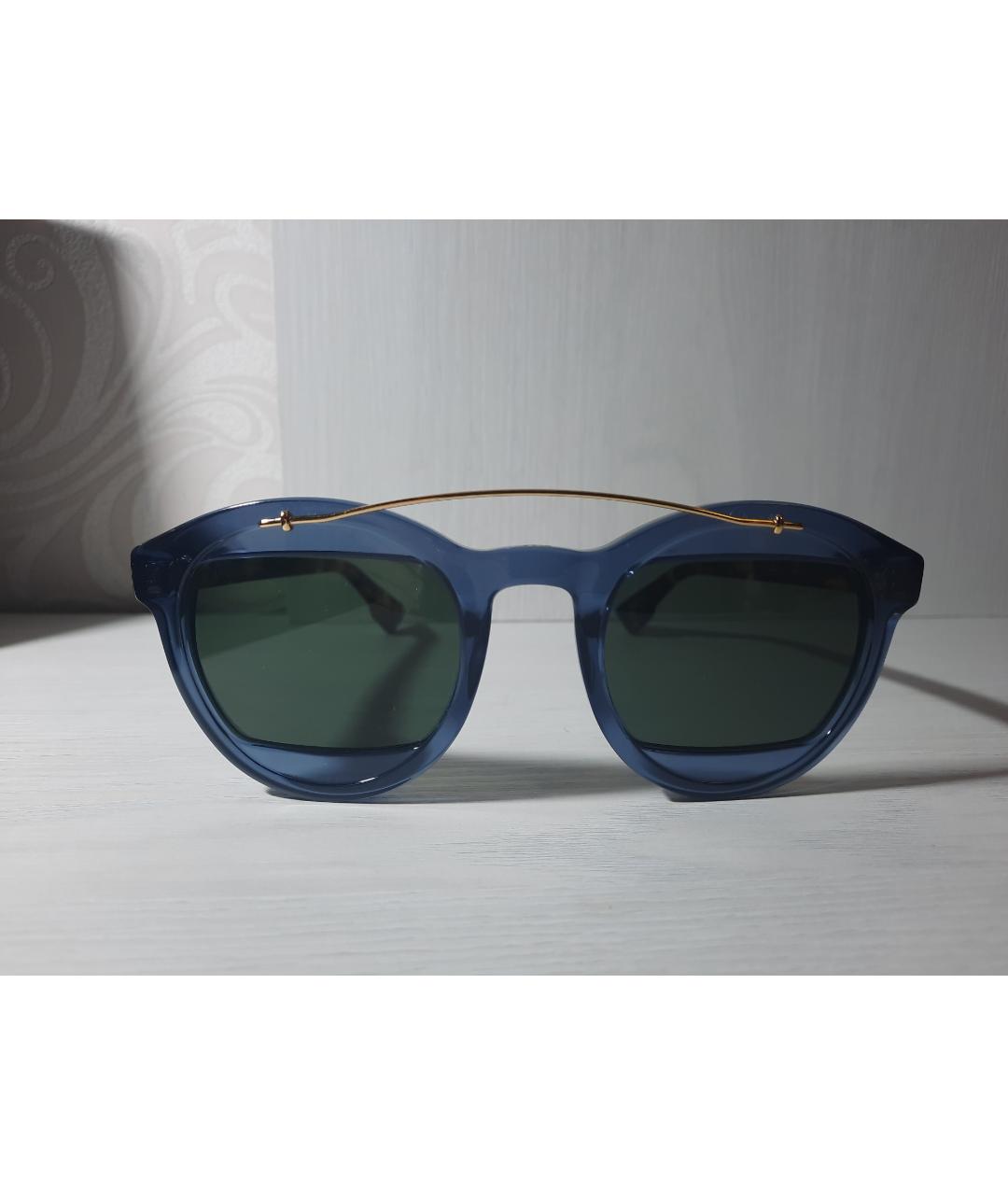 DIOR HOMME Темно-синие пластиковые солнцезащитные очки, фото 8