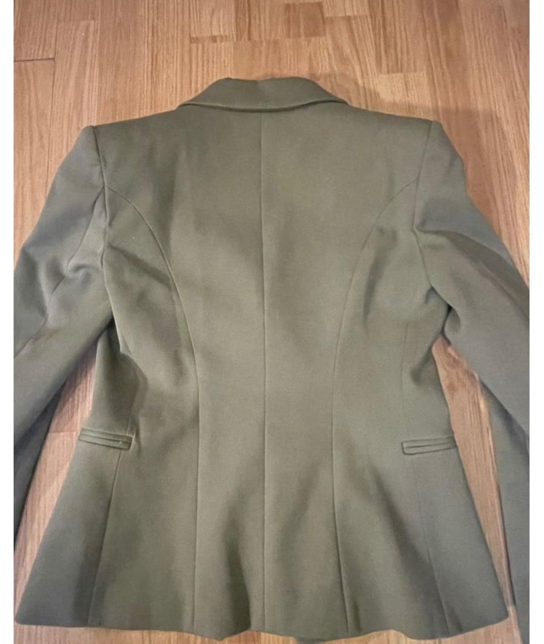 PIERRE BALMAIN Зеленый хлопковый жакет/пиджак, фото 2