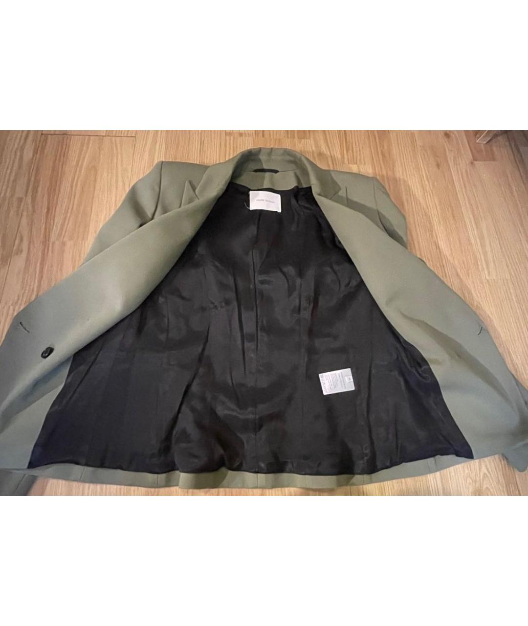PIERRE BALMAIN Зеленый хлопковый жакет/пиджак, фото 3