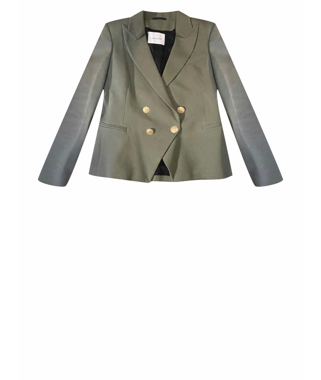 PIERRE BALMAIN Зеленый хлопковый жакет/пиджак, фото 1
