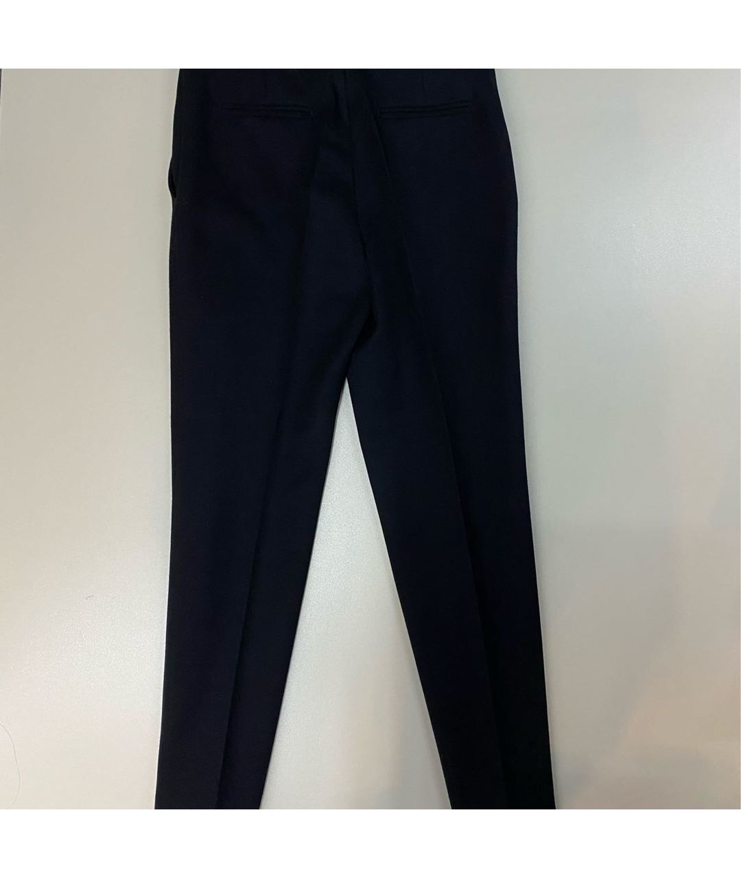 CELINE PRE-OWNED Черные шерстяные прямые брюки, фото 2