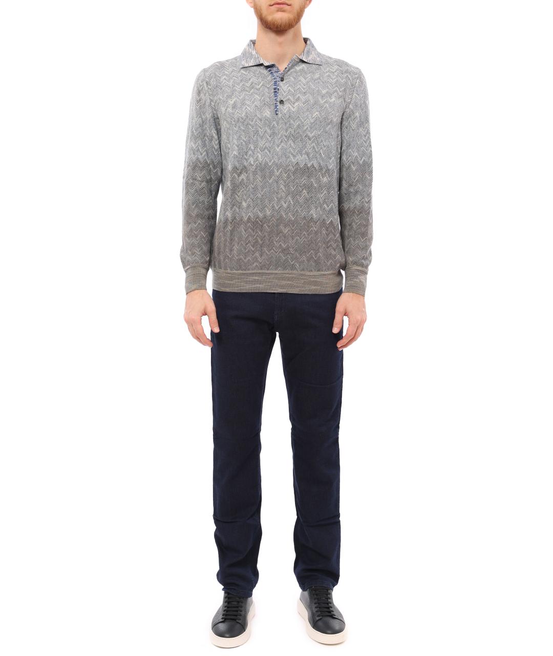 MISSONI Серая хлопковая футболка, фото 3