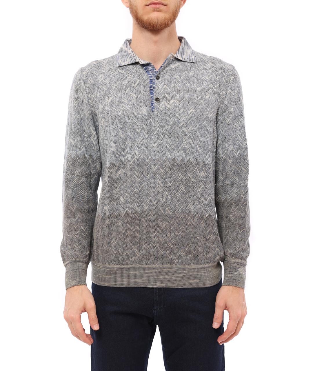 MISSONI Серая хлопковая футболка, фото 5