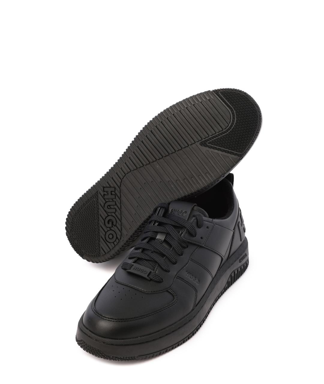 HUGO BOSS Черные низкие кроссовки / кеды, фото 5