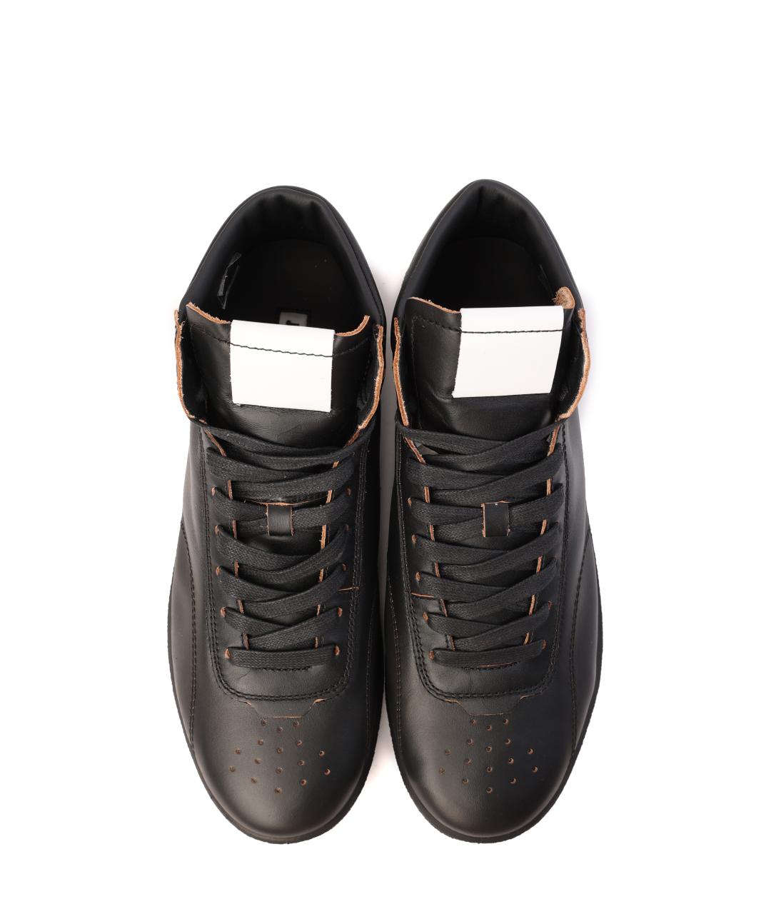 JIL SANDER Черные низкие кроссовки / кеды, фото 4