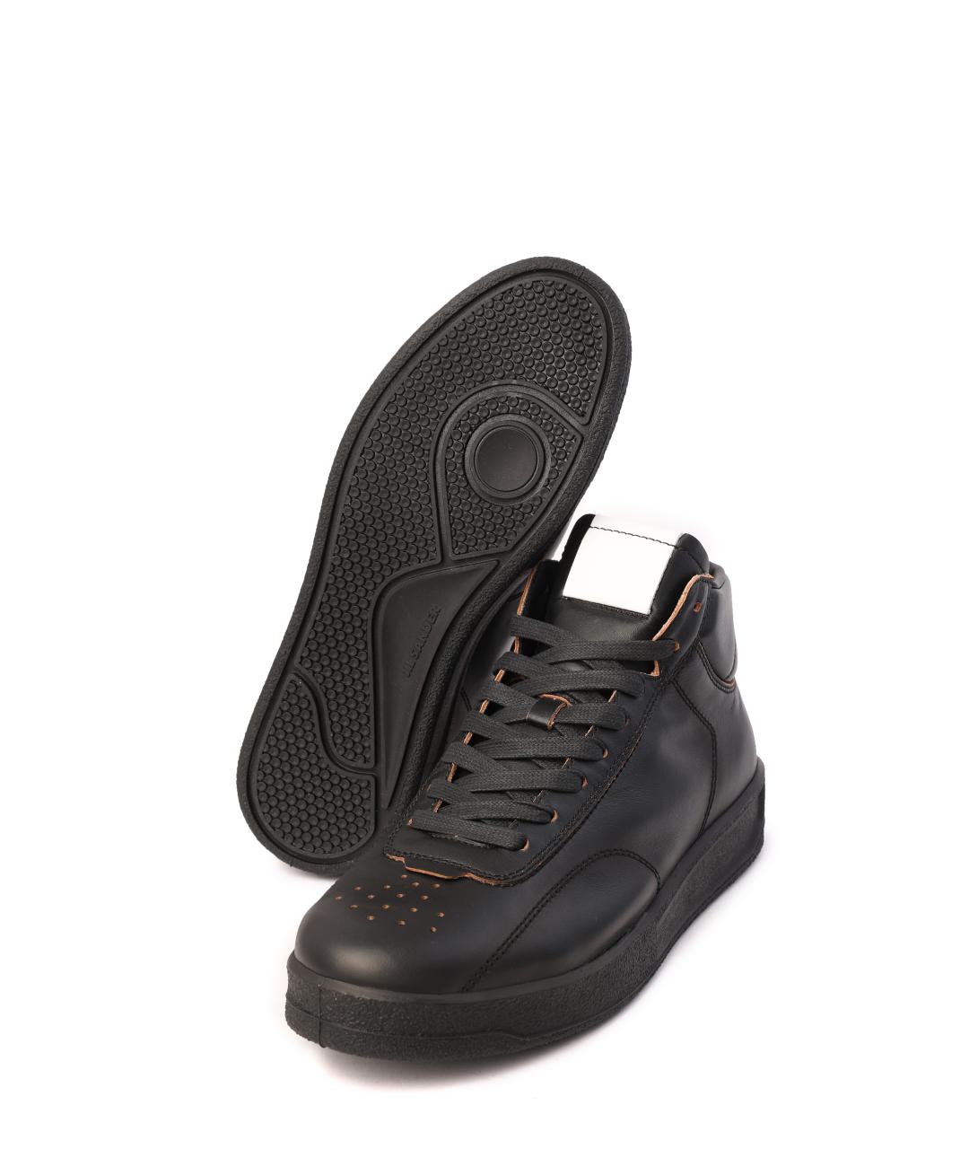 JIL SANDER Черные низкие кроссовки / кеды, фото 5