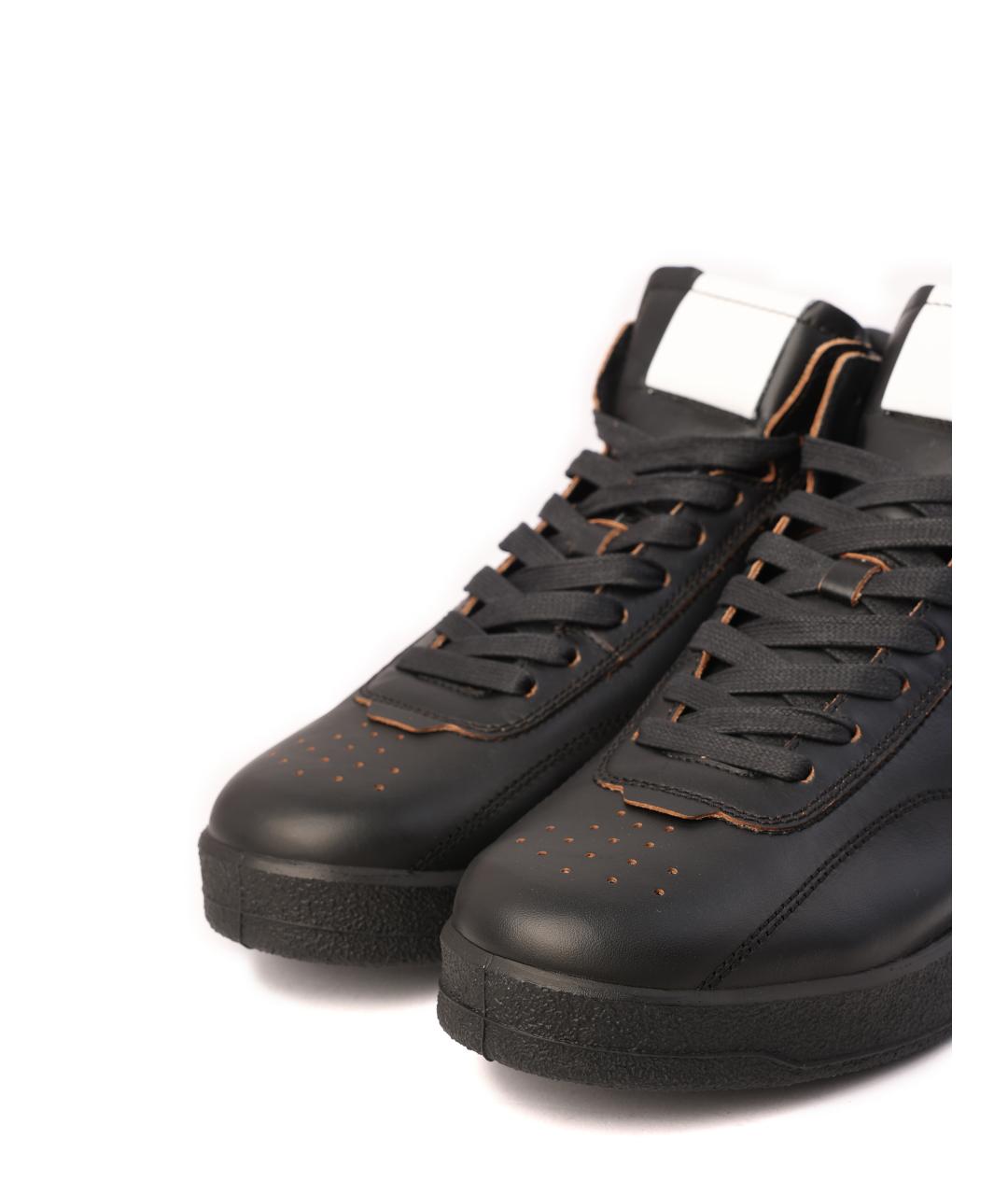 JIL SANDER Черные низкие кроссовки / кеды, фото 6