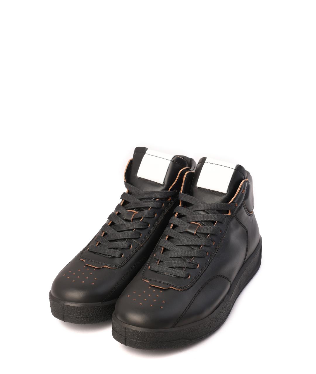 JIL SANDER Черные низкие кроссовки / кеды, фото 2