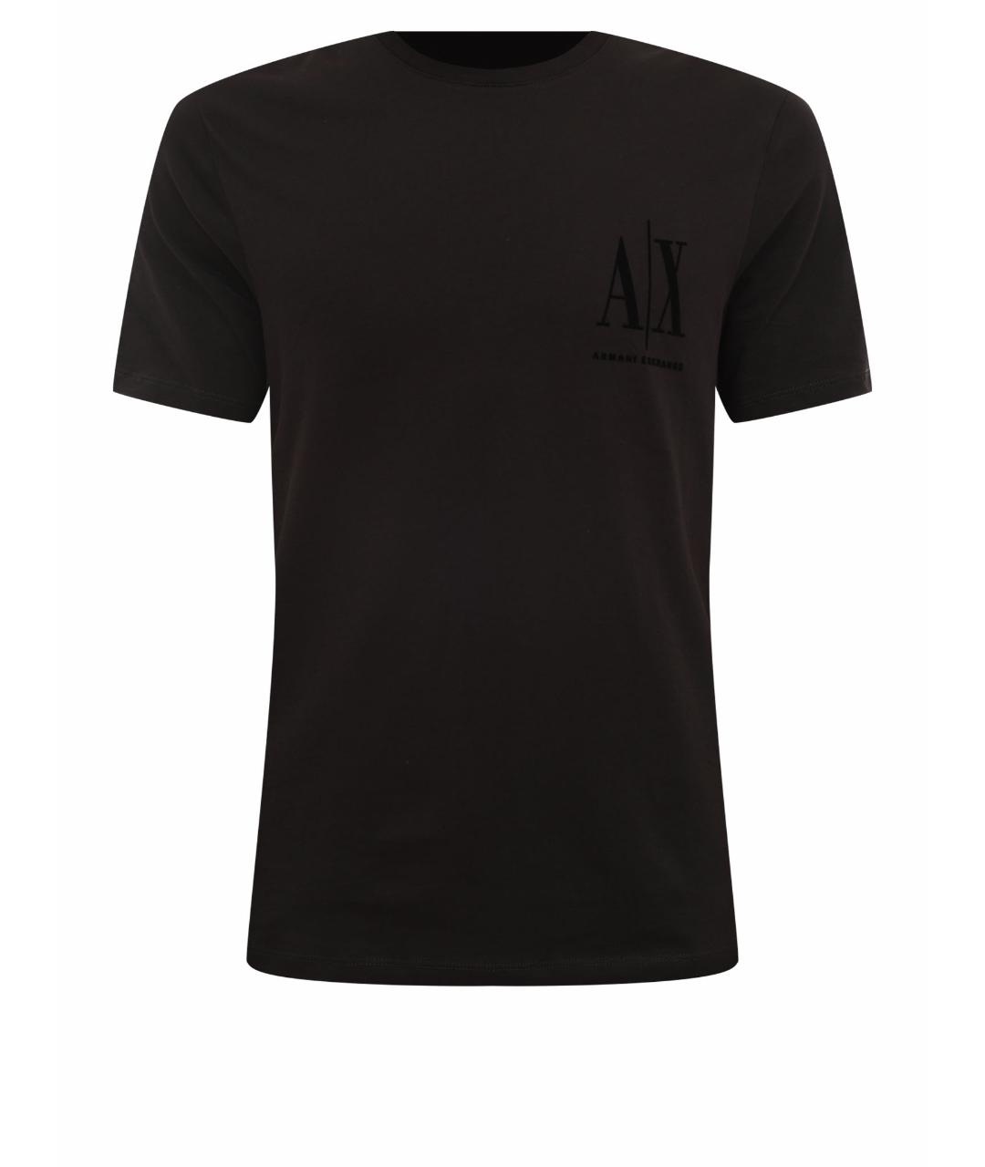 ARMANI EXCHANGE Черная хлопковая футболка, фото 1