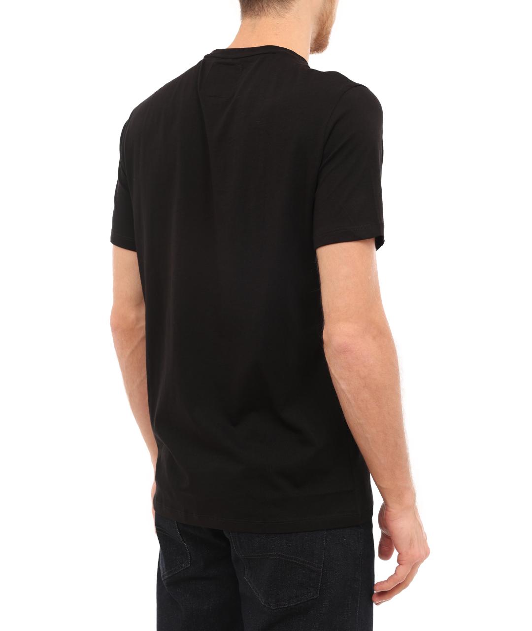 ARMANI EXCHANGE Черная хлопковая футболка, фото 3