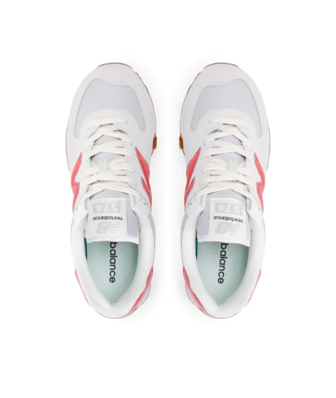 NEW BALANCE Бежевые замшевые низкие кроссовки / кеды, фото 4