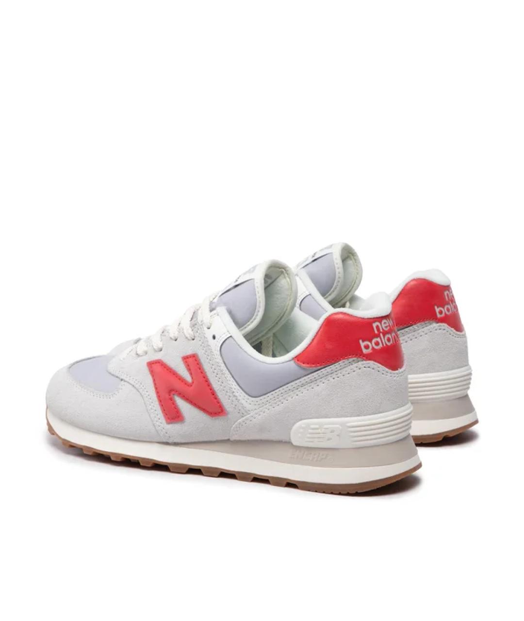 NEW BALANCE Бежевые замшевые низкие кроссовки / кеды, фото 3
