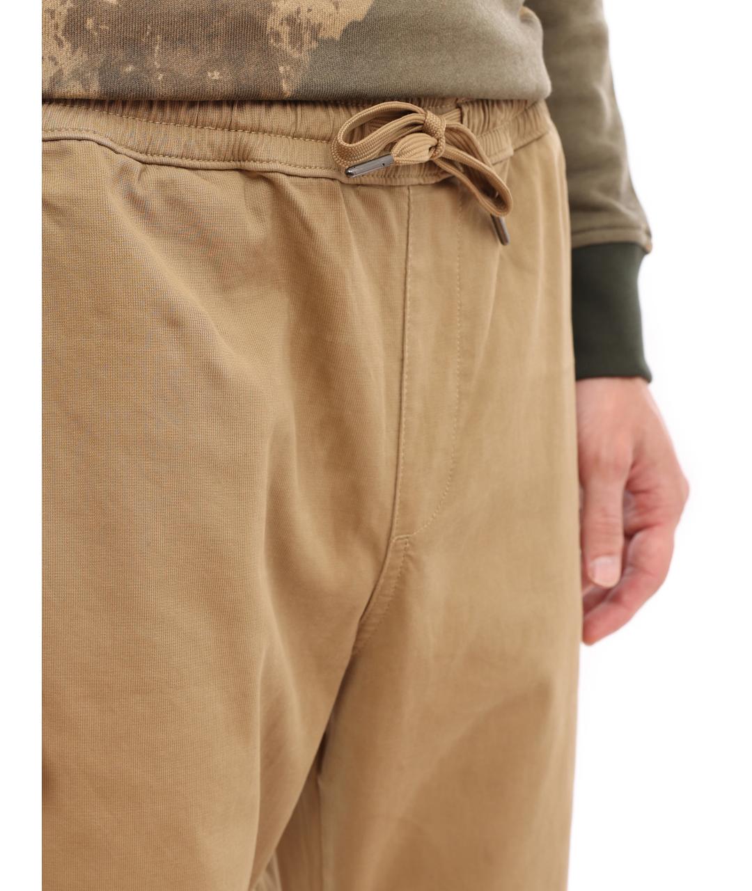 ARMANI EXCHANGE Бежевые хлопковые повседневные брюки, фото 6